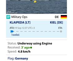 15 laut Marinetraffic kommt F 216 aus Klaipeda