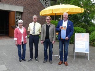 das Orgelsommer-Team von li: Renate Döhler, Rudolf Kohsiek, Daniel Kuhl und Eckhard Broxtermann
