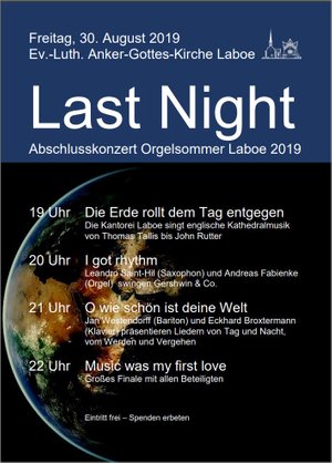 Last Night Orgelsommer 2019